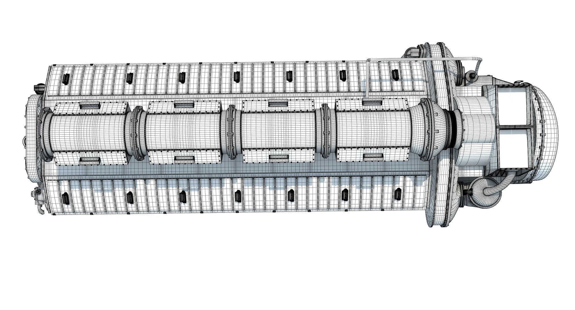 Locomotive Electro-Motive Diesel Engine 3D model_18