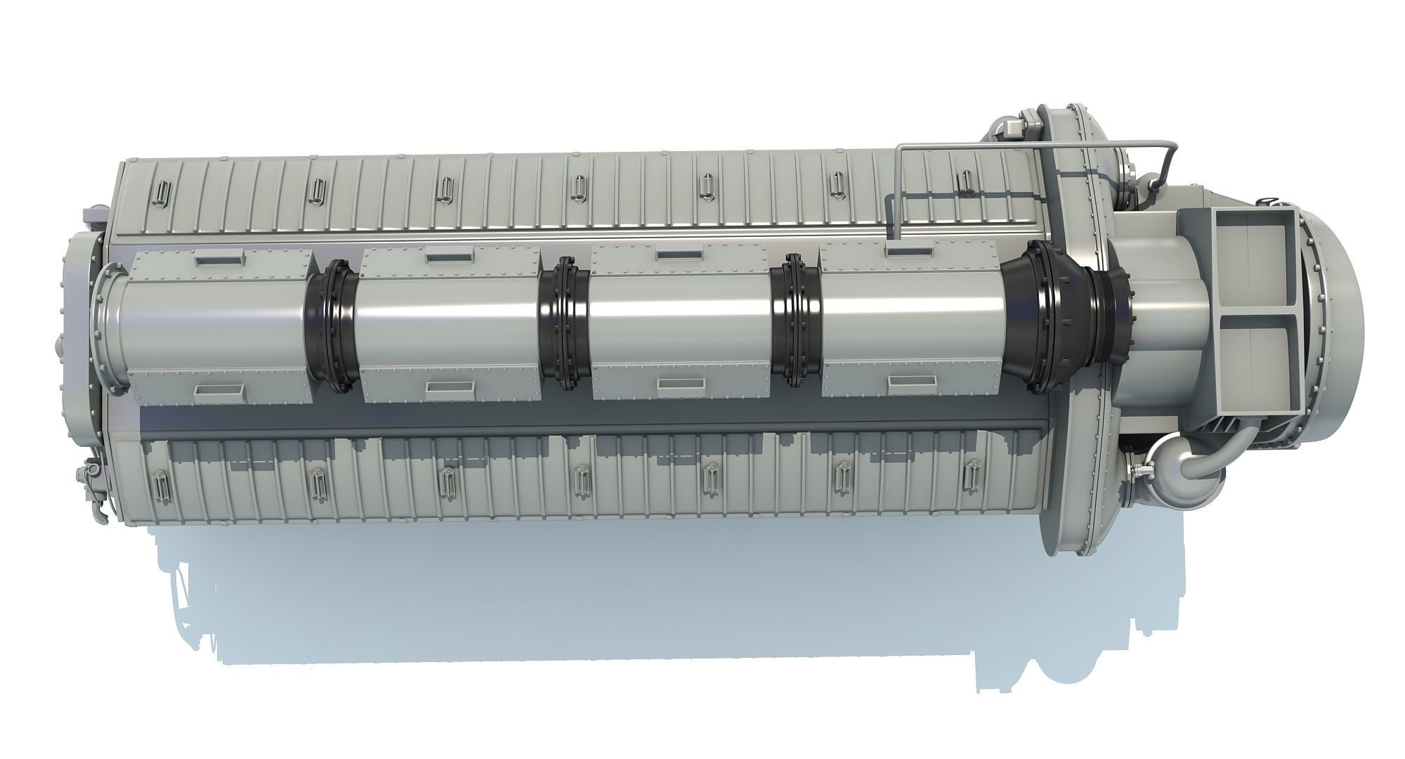 Locomotive Electro-Motive Diesel Engine 3D model_6