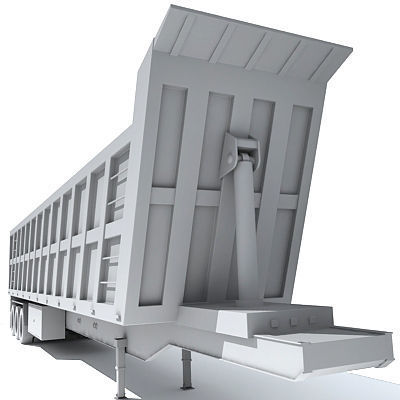 Dump Trailer 11 3D model_3