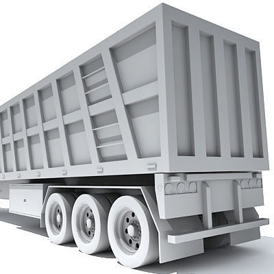 Dump Trailer 11 3D model_2