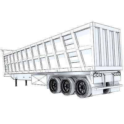 Dump Trailer 11 3D model_6