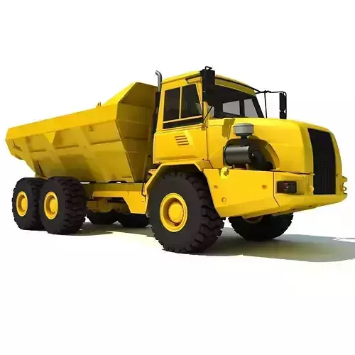 Yellow Dump Truck 3D model