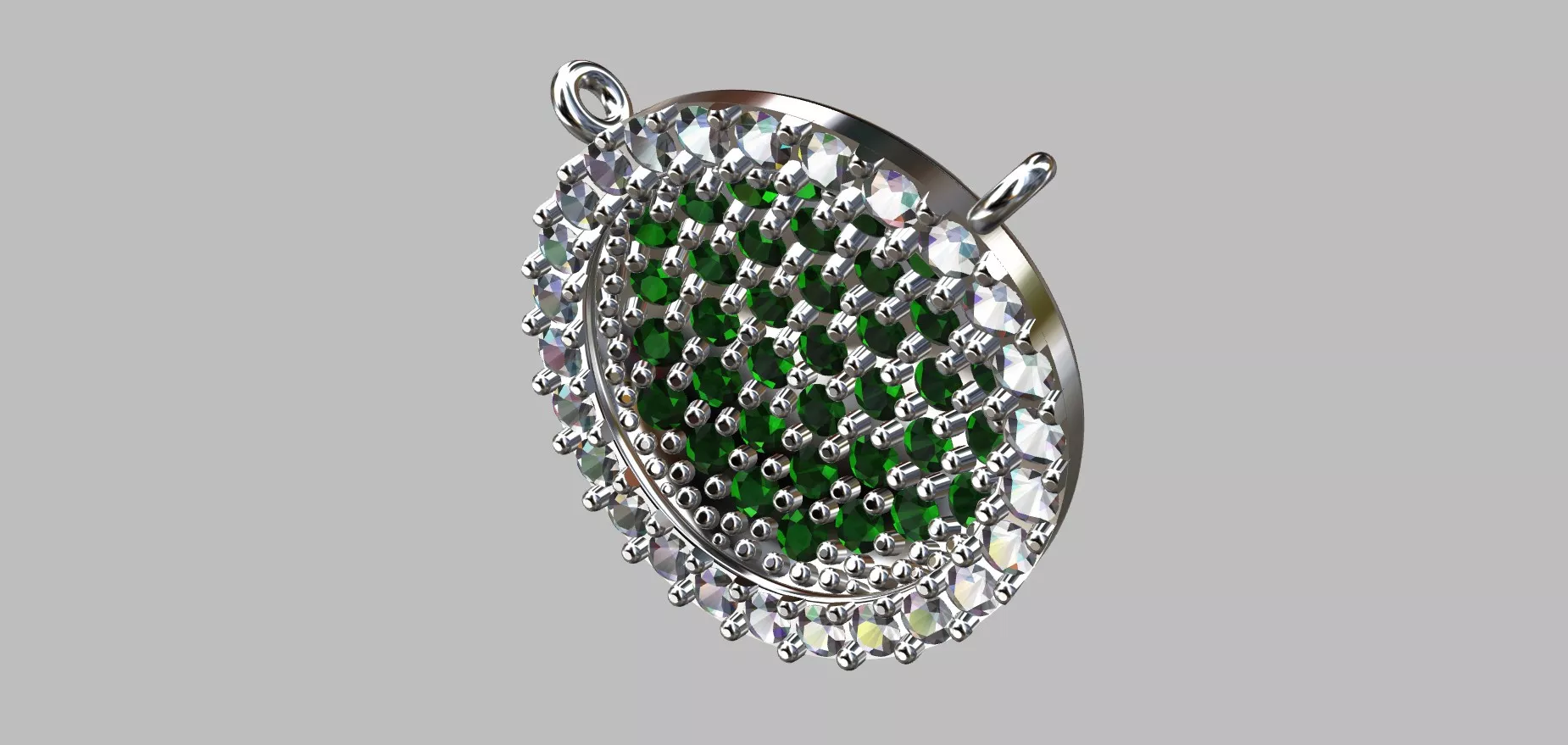 Concave Diamond Earring 3D print model