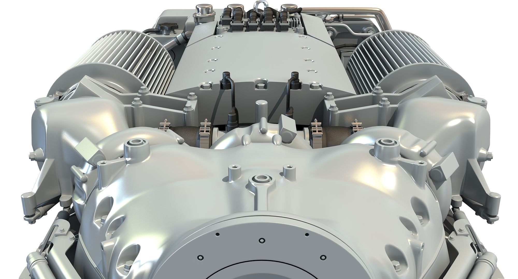 MTU Diesel Marine Engine 3D model_10