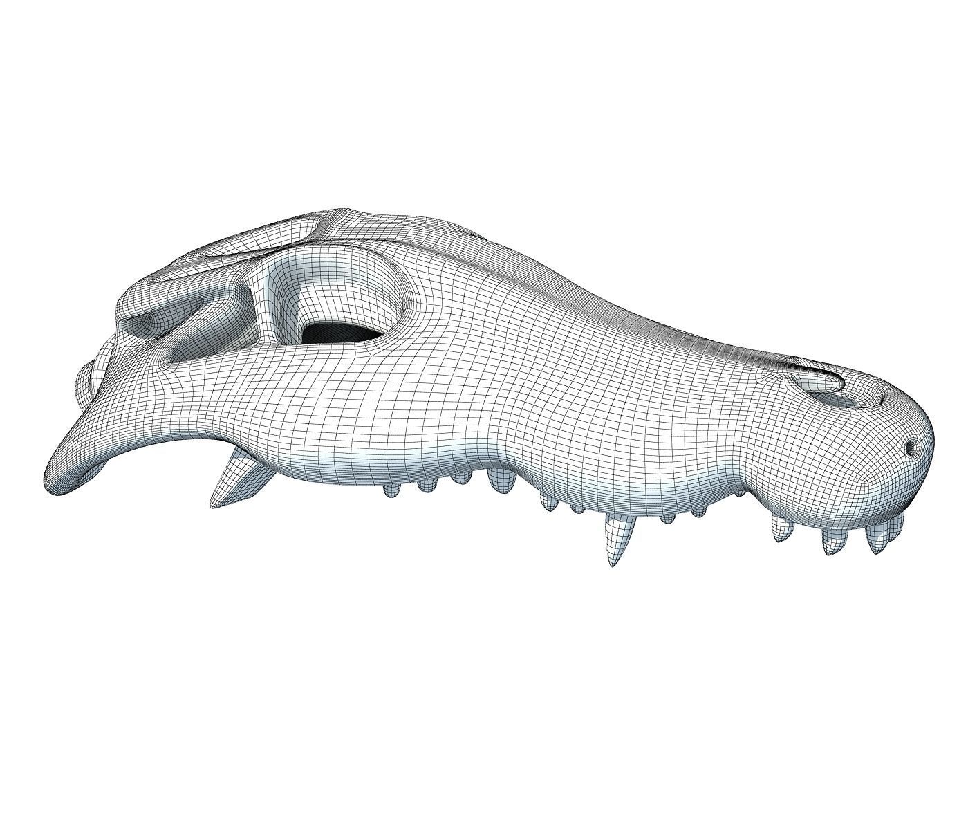 Crocodile Skull 8 3D model_5