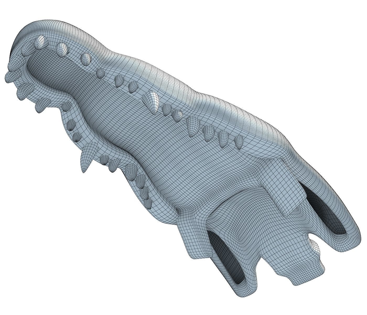 Crocodile Skull 8 3D model_7