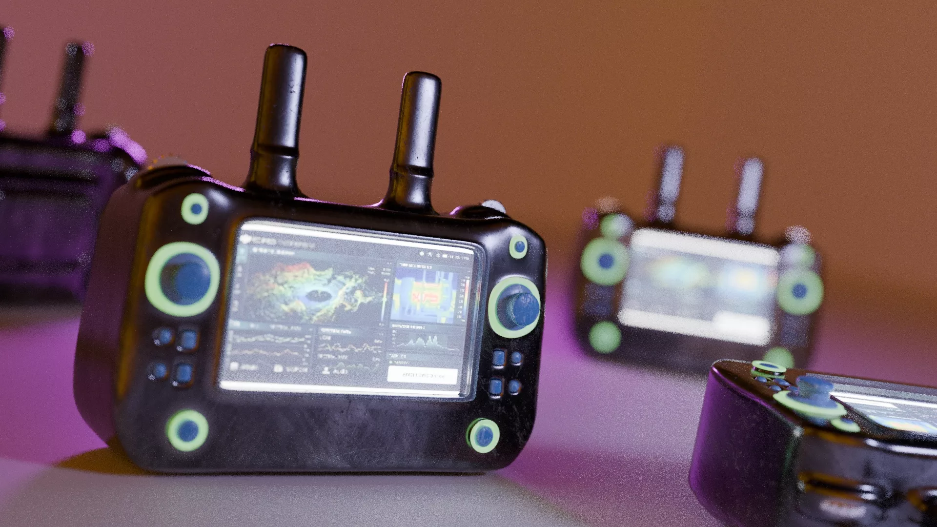 Drone Controller Remote Control Low-poly 3D model