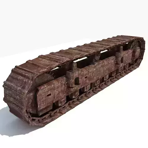 Rusted Crawler Track 3D model