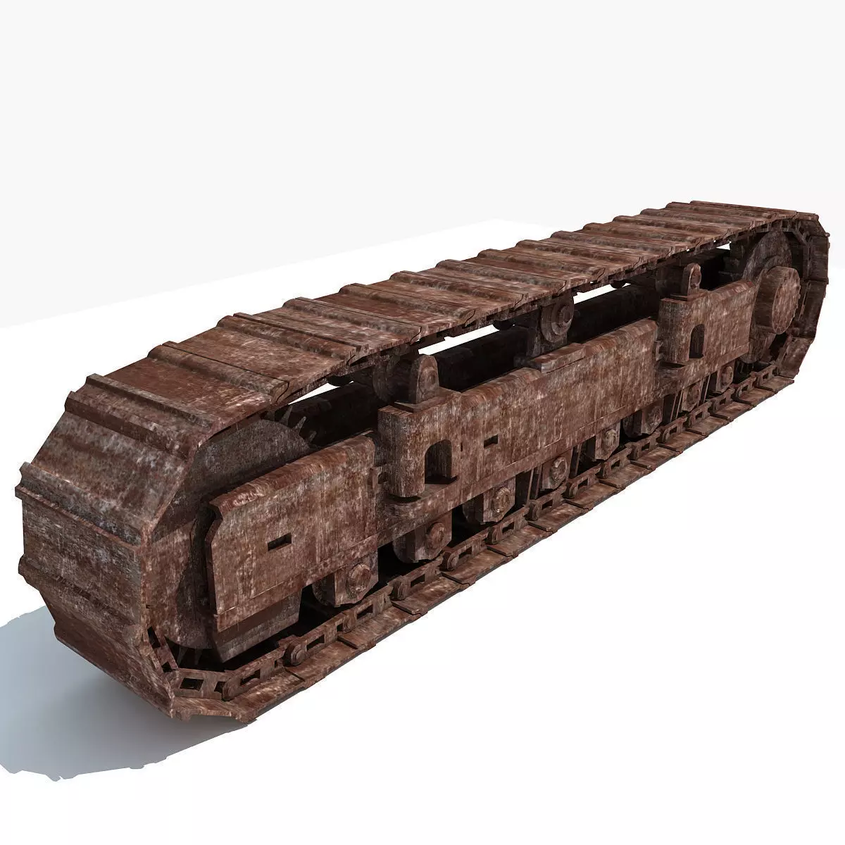 Rusted Crawler Track 3D model_0