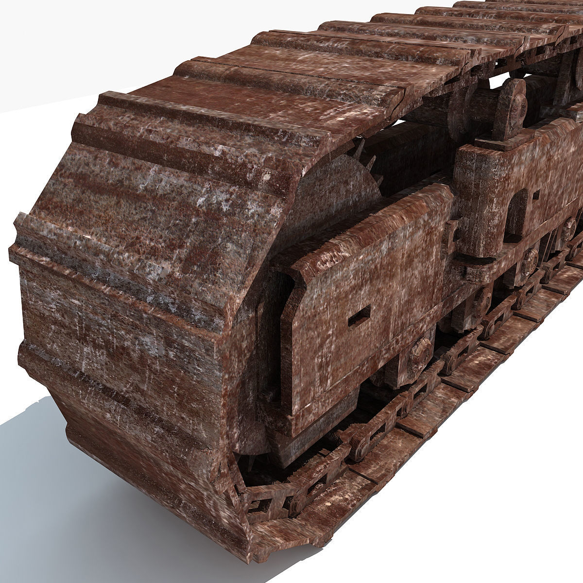 Rusted Crawler Track 3D model_4