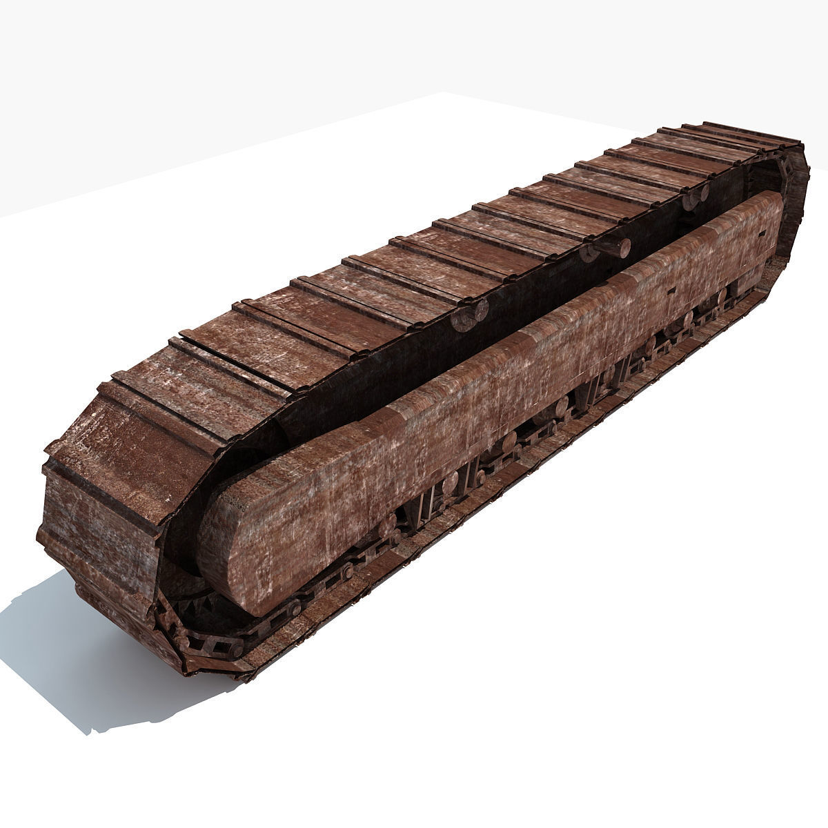 Rusted Crawler Track 3D model_1