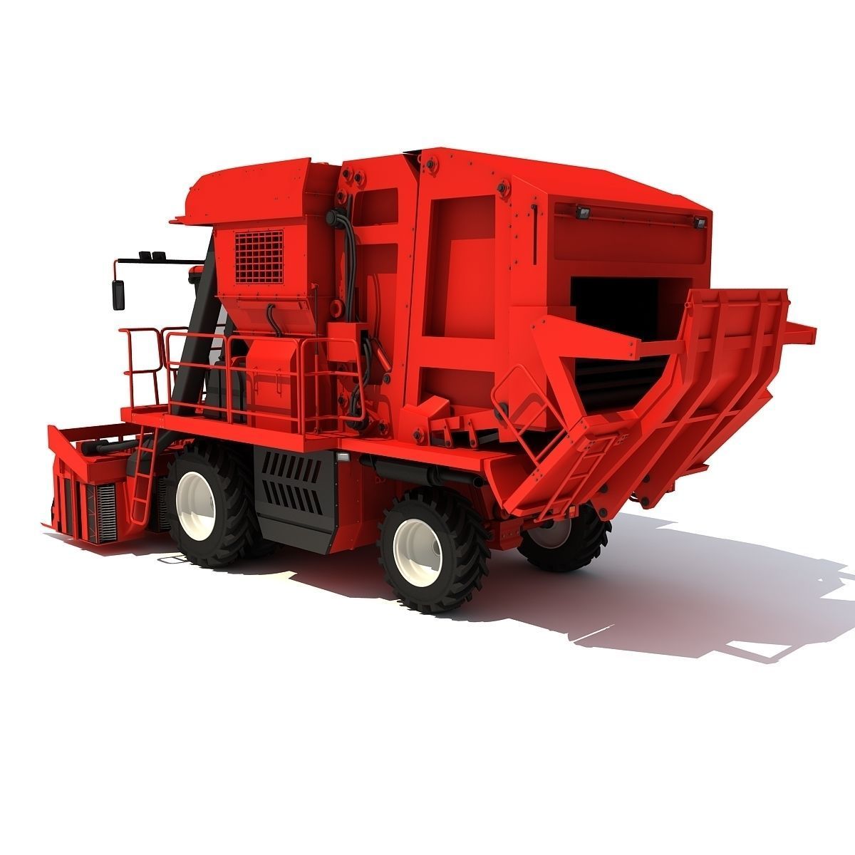 Cotton Picker Harvester 3D model_1