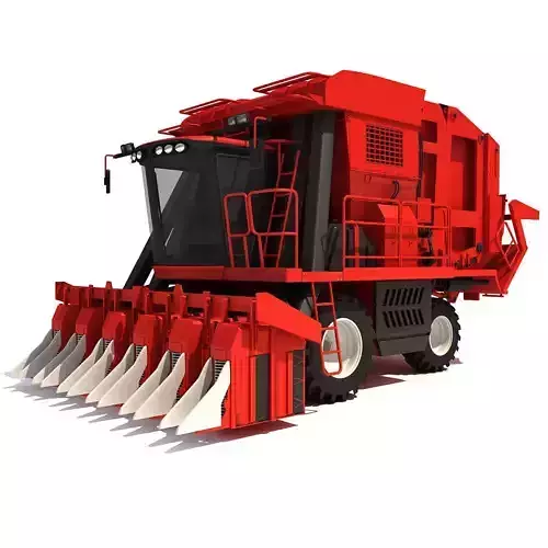 Cotton Picker Harvester 3D model