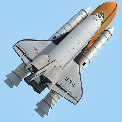 Columbia USA Space Shuttle 3D model_1