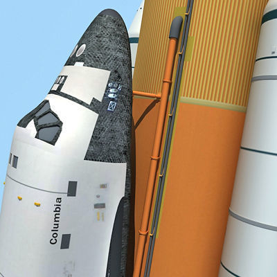 Columbia USA Space Shuttle 3D model_10