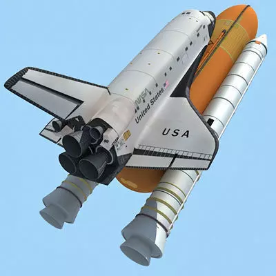 Columbia USA Space Shuttle 3D model_0