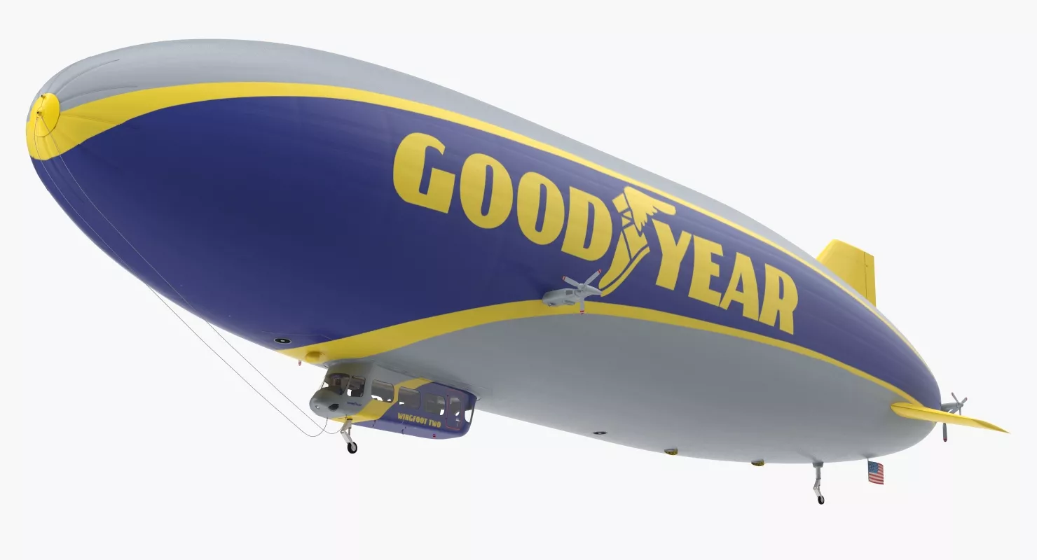 Blimp Goodyear Airship 3D model