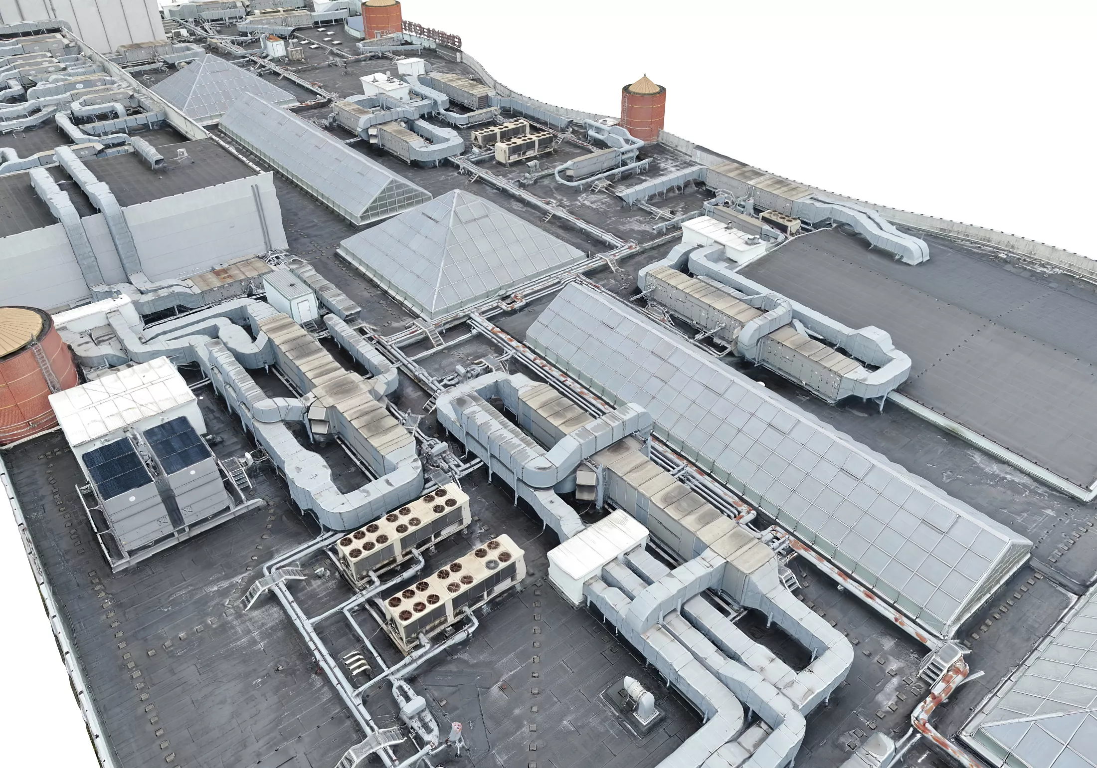 Mega Roof Scan 16K Low-poly 3D model