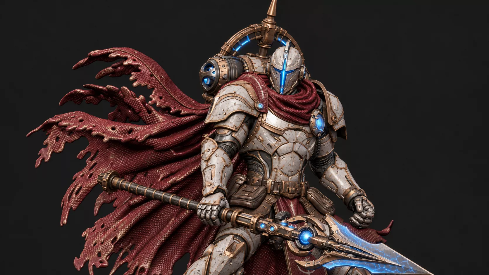 KAEL VEYRON Sci-Fi Knight Collector Statue 35 cm 3D print model