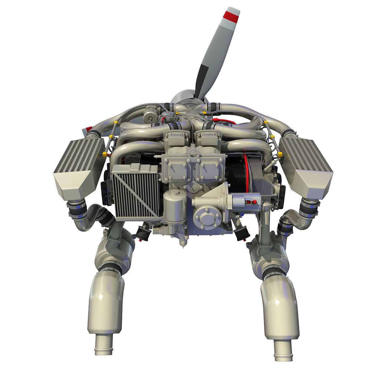 Aircraft Engine Of Continental IO-550  3D model_2
