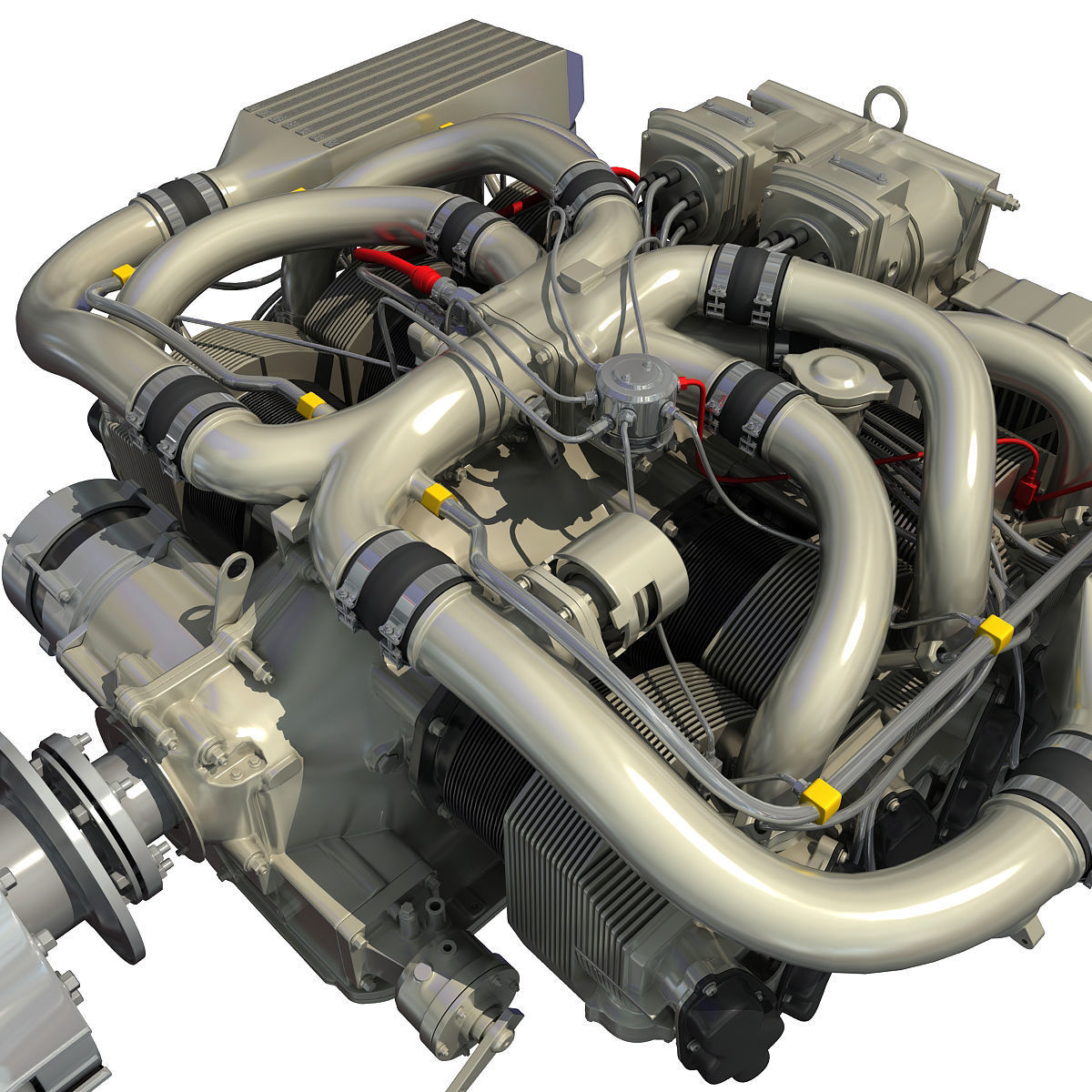Aircraft Engine Of Continental IO-550  3D model_13