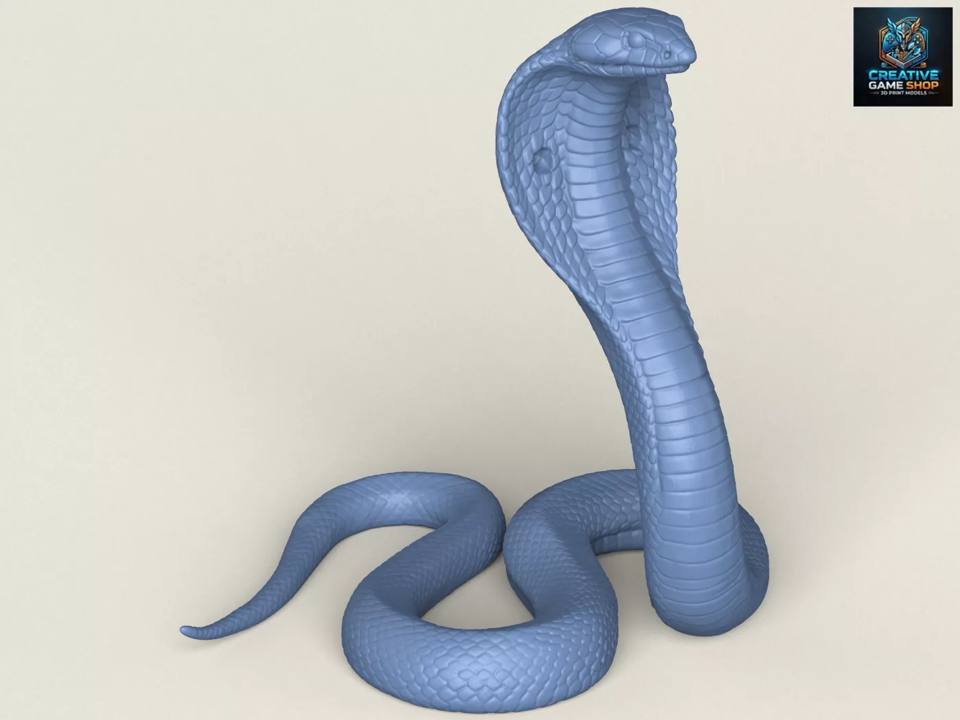 King Cobra Snake 3D print model