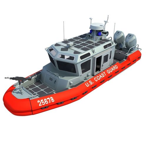 Boat of Coast Guard Defender 3D model