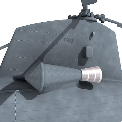 Military Chinook Helicopter 3D model_45