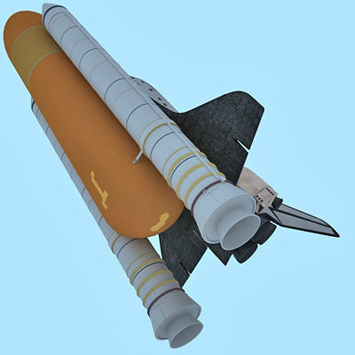 Challenger Space Shuttle 3D model_3