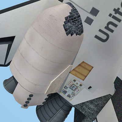 Challenger Space Shuttle 3D model_7
