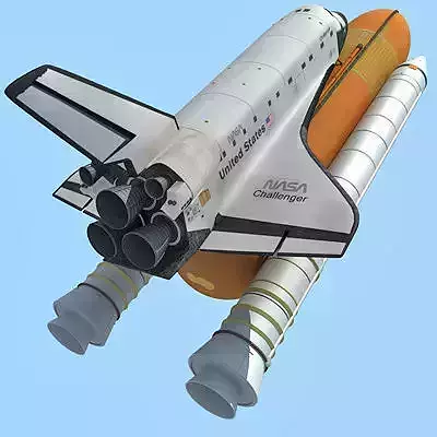 Challenger Space Shuttle 3D model