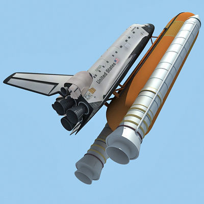 Challenger Space Shuttle 3D model_1