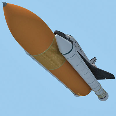 Challenger Space Shuttle 3D model_5