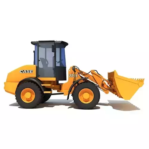 Yellow Case Wheel Loader 3D model