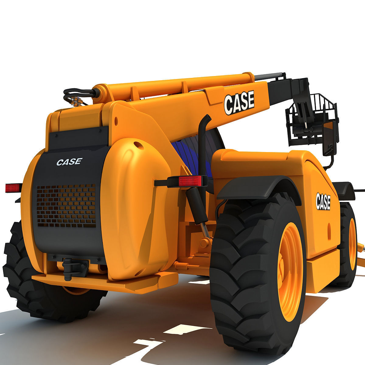 Yellow Case Telescopic Handler 3D model_13