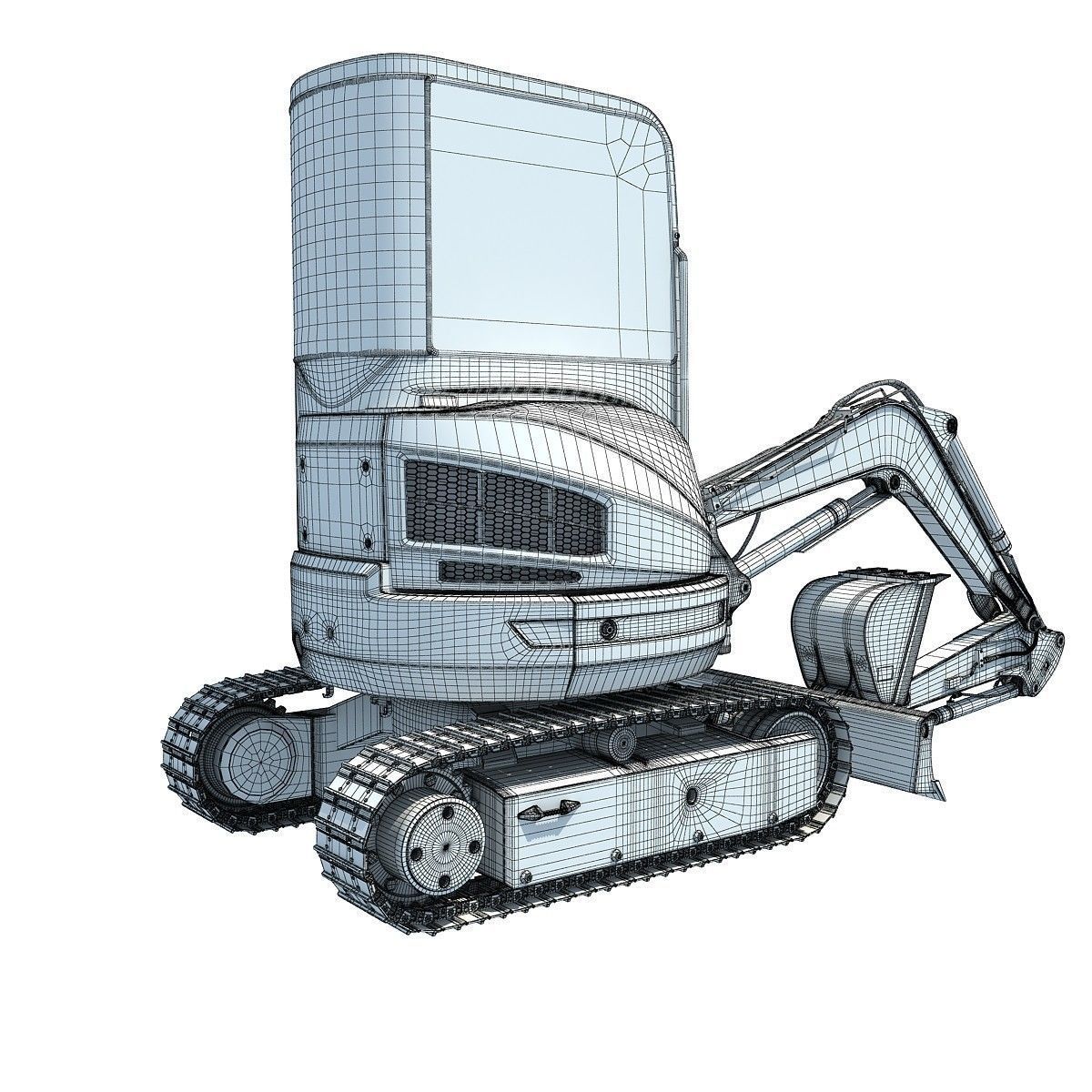 Set of 4 Industrial Machines 3D model_31