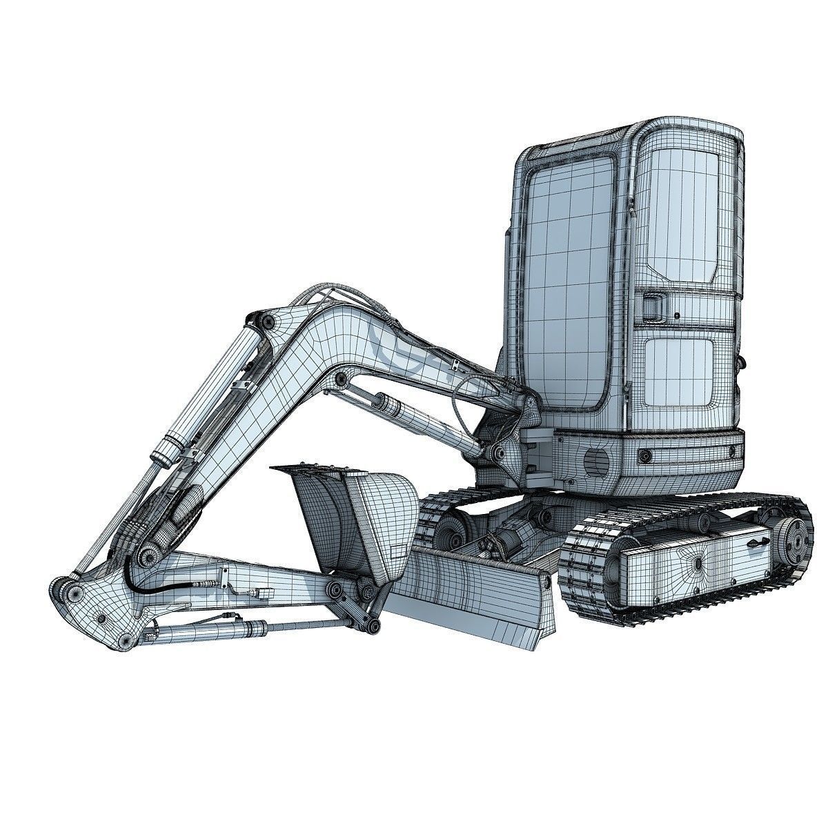 Set of 4 Industrial Machines 3D model_27