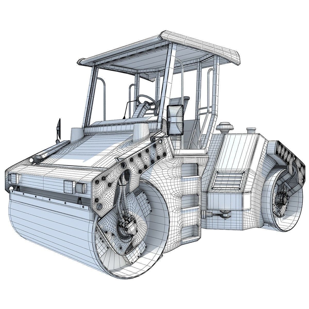 Set of 4 Industrial Machines 3D model_32