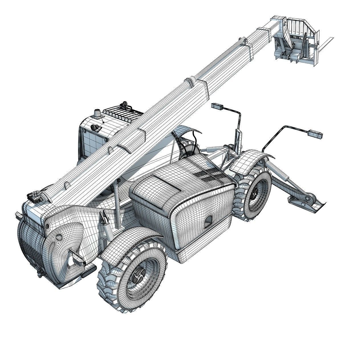 Set of 4 Industrial Machines 3D model_30