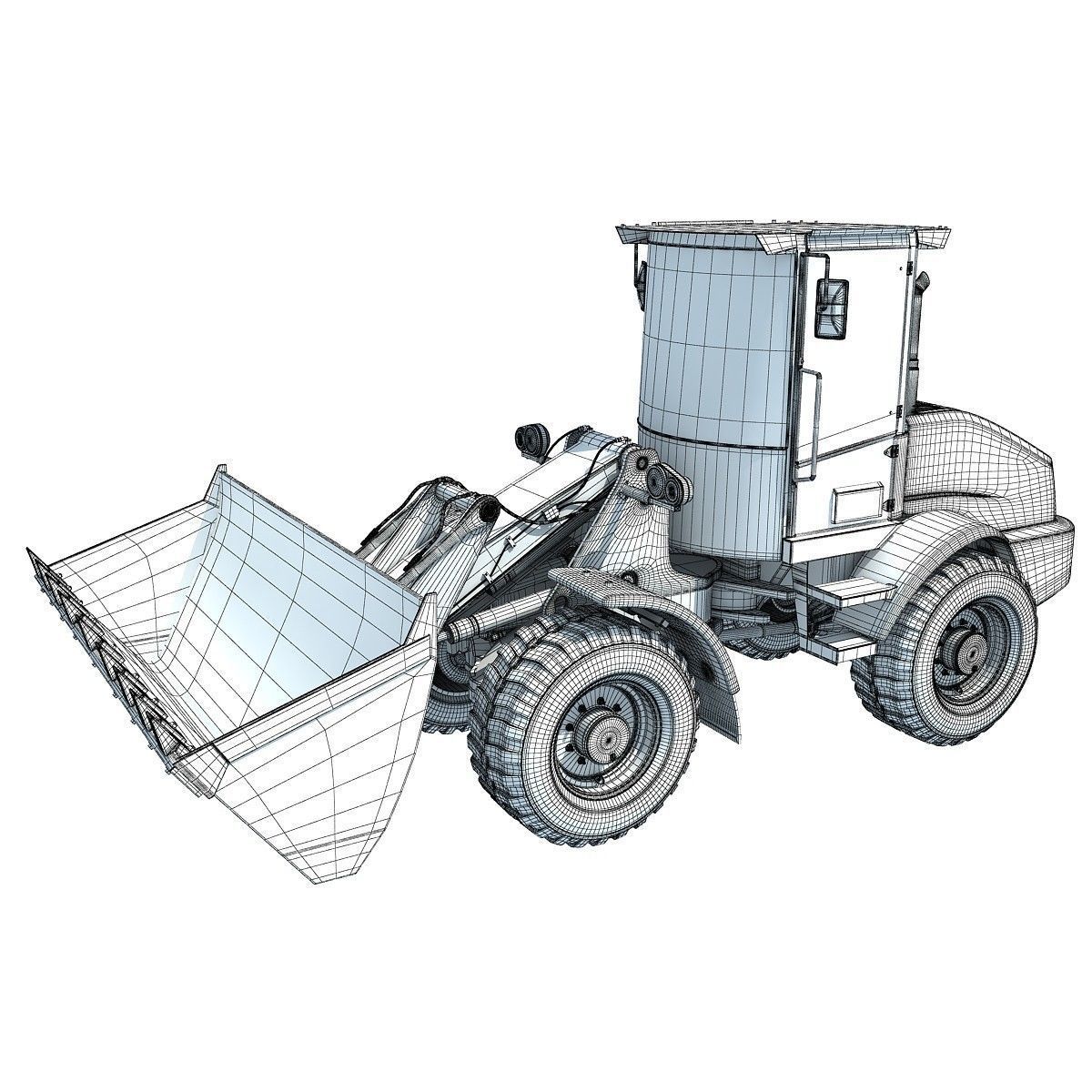 Set of 4 Industrial Machines 3D model_25