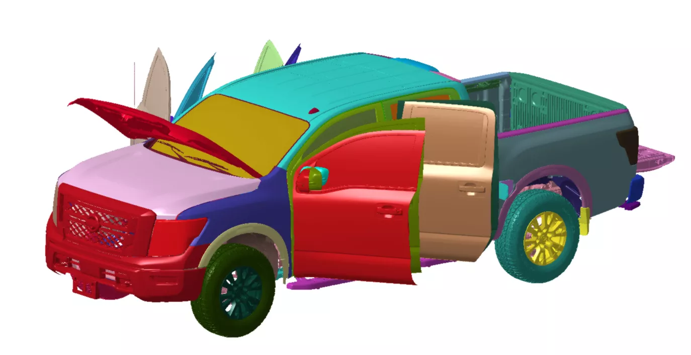 Nissan Titan CC 2022 Vehicle 3d scan model 3D model