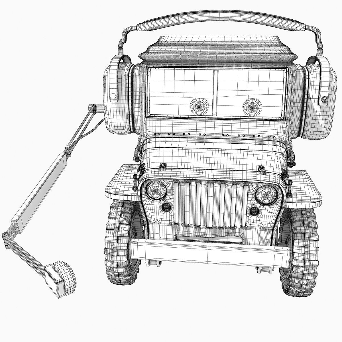 Sarge Character form Movie Cars 3D model_18