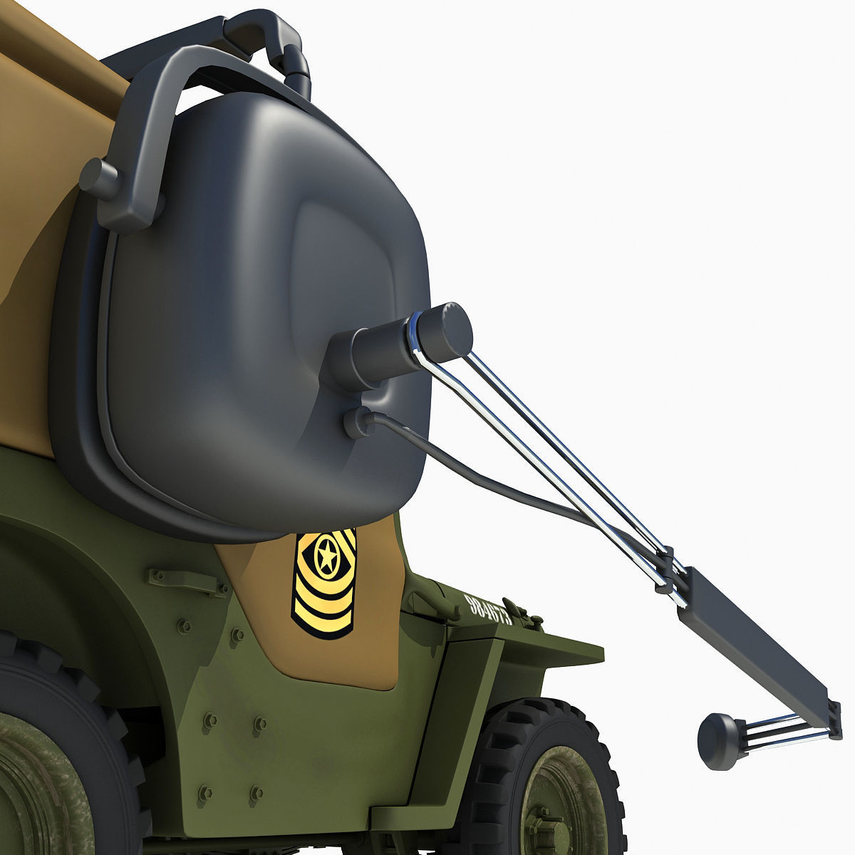 Sarge Character form Movie Cars 3D model_9