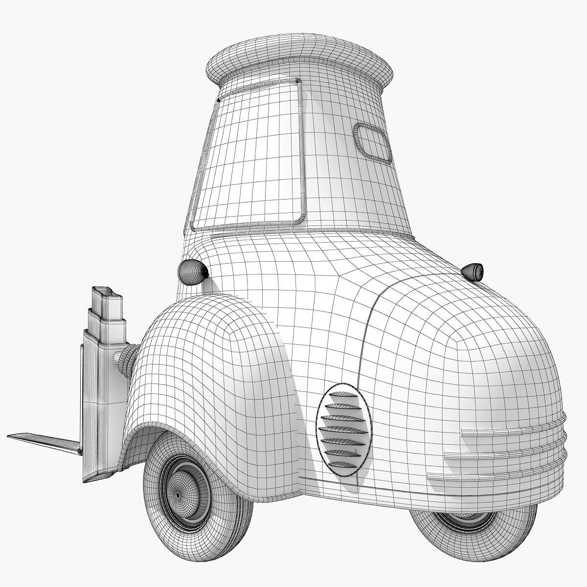 Guido Character from Movie Cars 3D model_16