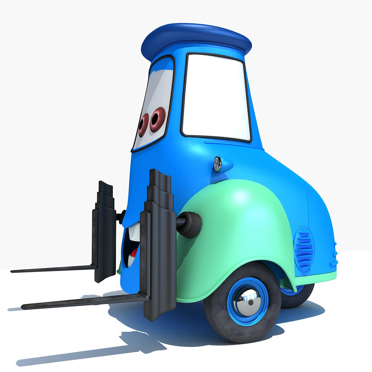 Guido Character from Movie Cars 3D model_7
