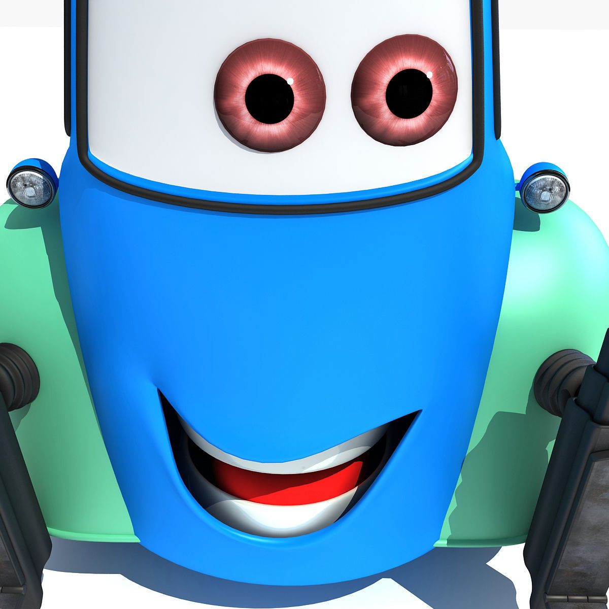 Guido Character from Movie Cars 3D model_9