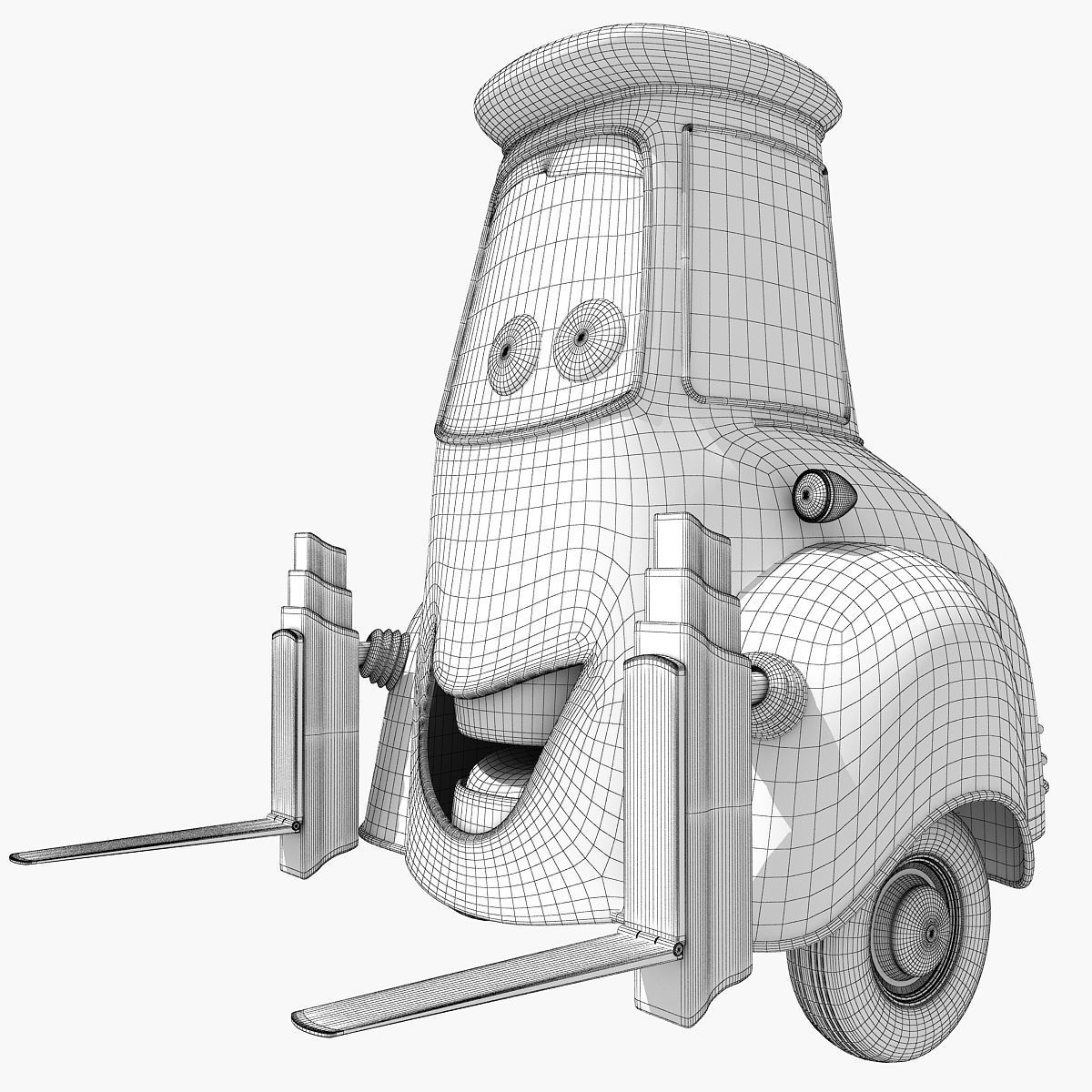 Guido Character from Movie Cars 3D model_14