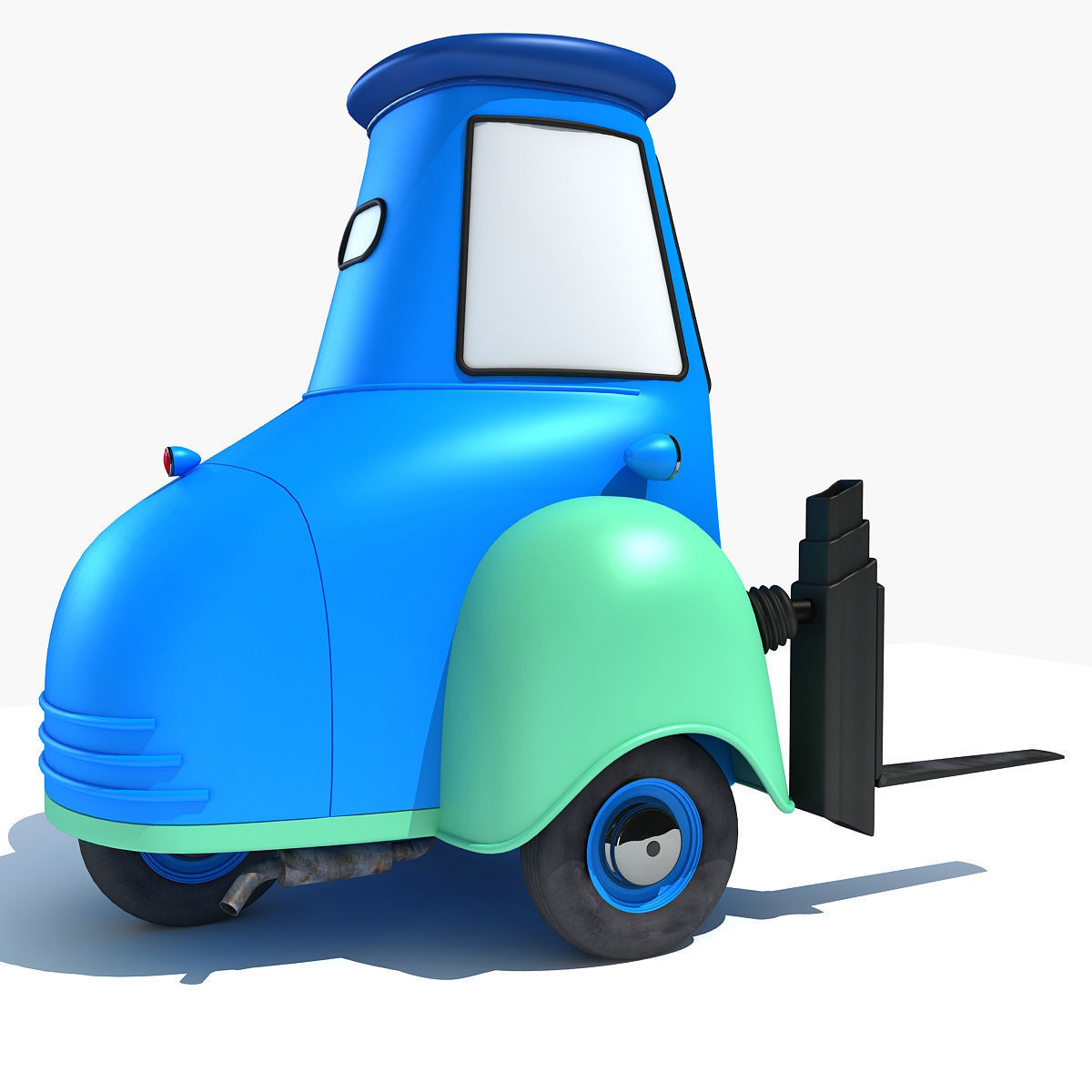 Guido Character from Movie Cars 3D model_4