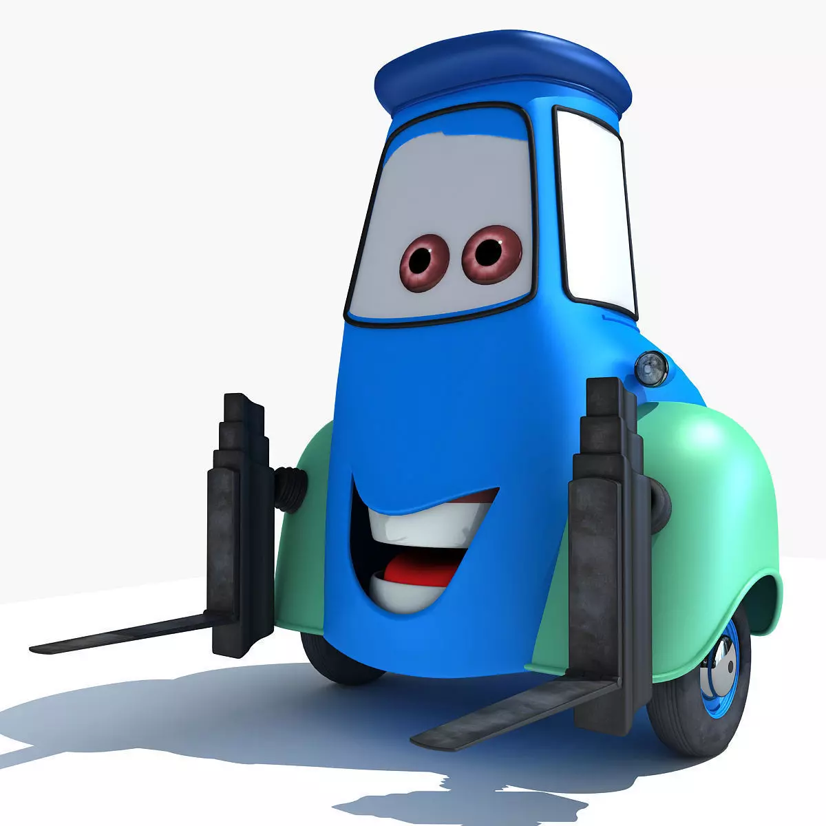 Guido Character from Movie Cars 3D model_0