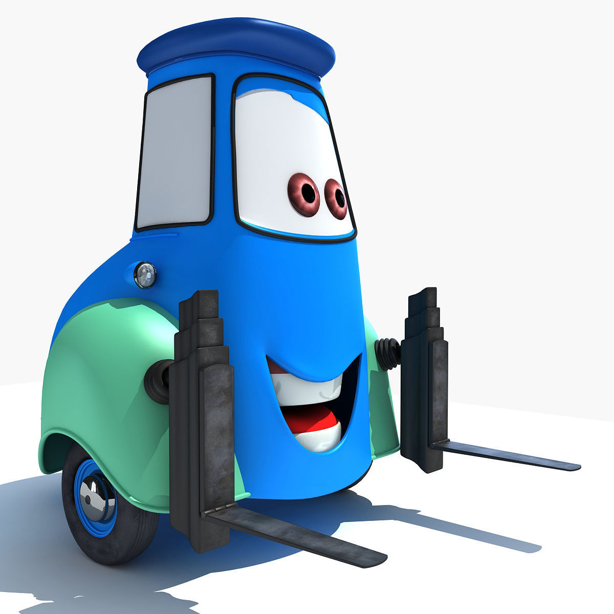 Guido Character from Movie Cars 3D model_1
